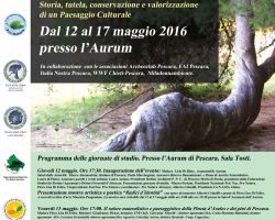 Evento Pro Natura Abruzzo, Federazione Nazionale Pro Natura e Conalpa Onlus "La Pineta D'Avalos e i Pini di Pescara" 12-17 Maggio 2016 PESCARA